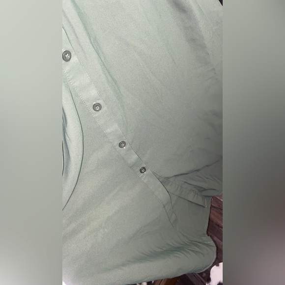 Non Branded Size Small Women’s Olive Green Button Down Dress perfect for fall - Picture 5 of 5